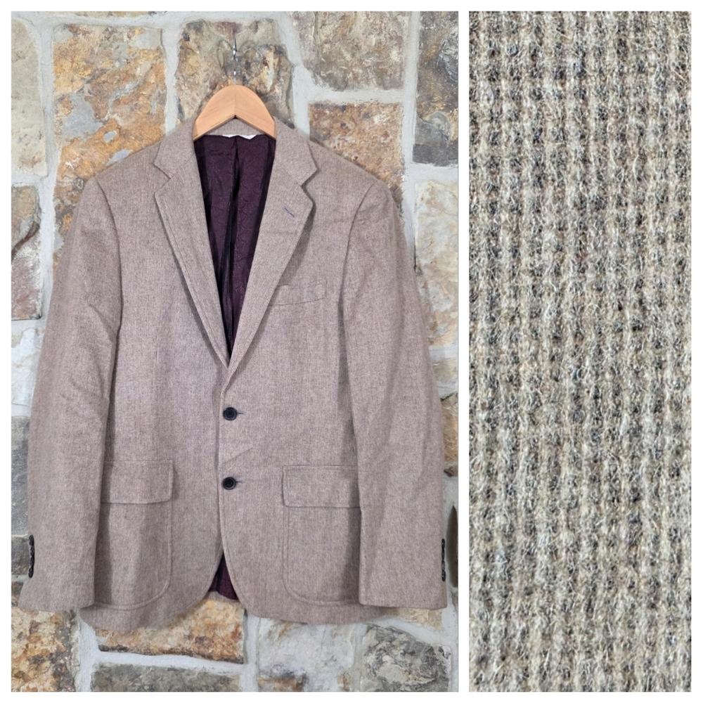 Billy Reid Camel Hair Suit Coat Sport Jacket Blazer